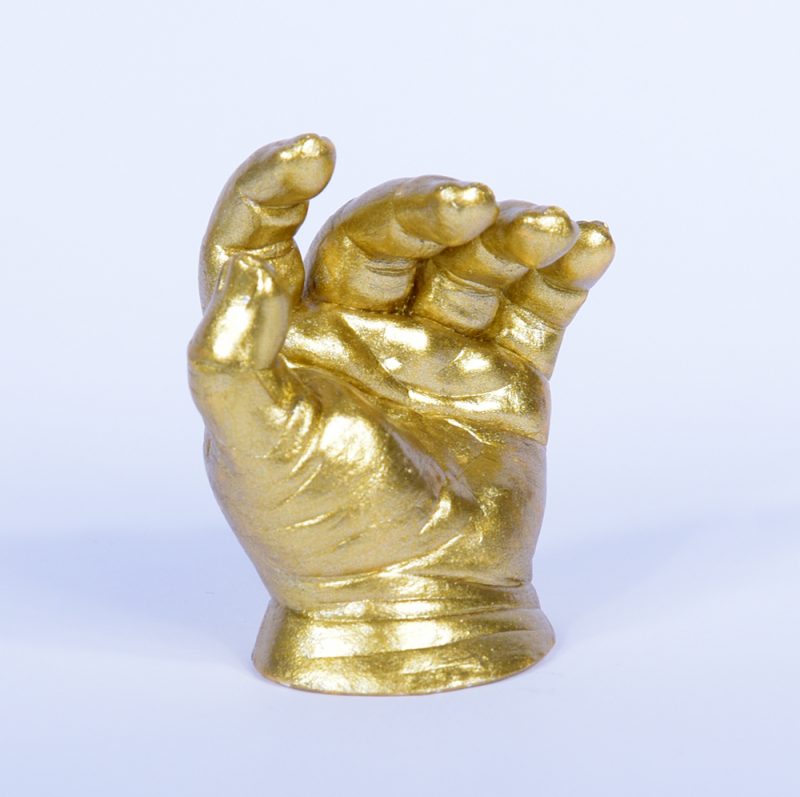 Single baby hand statue cast